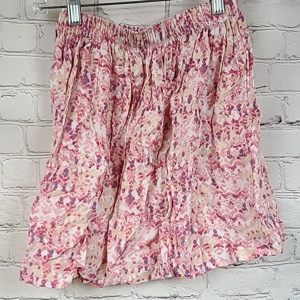 Abercrombie Kids Girls Skirt Size 14 Pink A Line Elastic Waist Summer Tween Chic